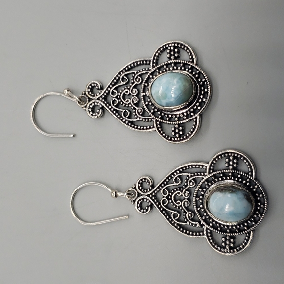 Larimar Earrings - Picture 1 of 9